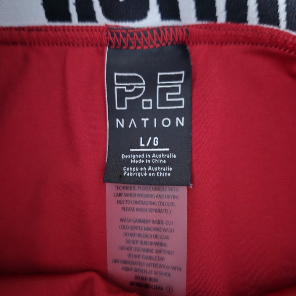 P.E Nation Red Raspberry Compression Leggings - Picture 5 of 5